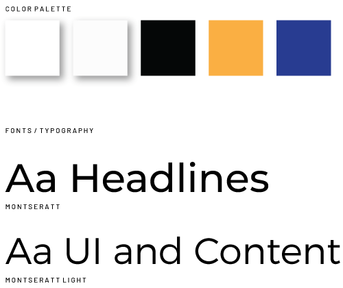 LMS Digital Color Palette and Typography